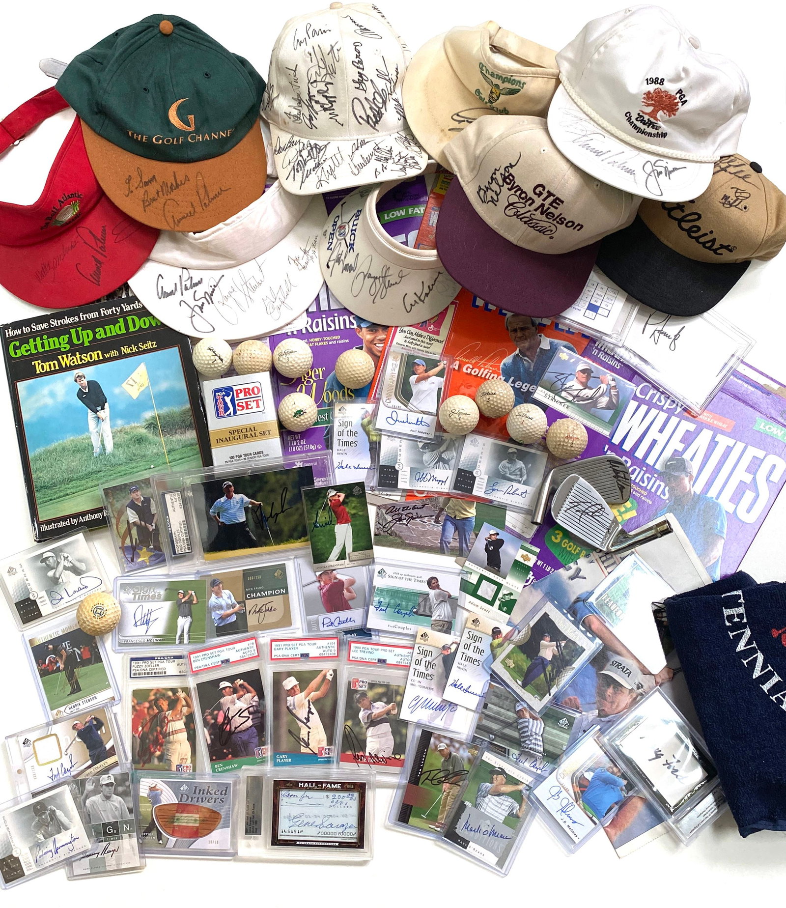 Golf Greats Autograph Collection of 50+ Including Nicklaus, Palmer, Mickelson, Stewart, Watson + (1 of 9)