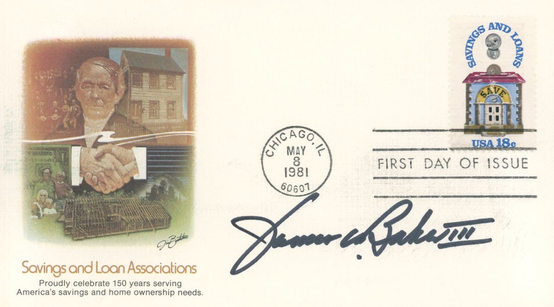 James Baker III - White House Chief of Staff - Autographed First Day Cover (1 of 1)