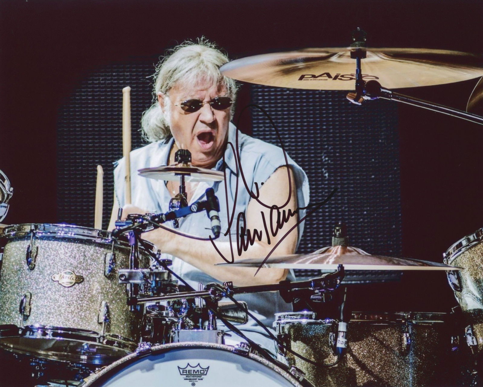 Ian Paice of English Rock Band Deep Purple - Autographed 8 x 10" Photograph (1 of 1)