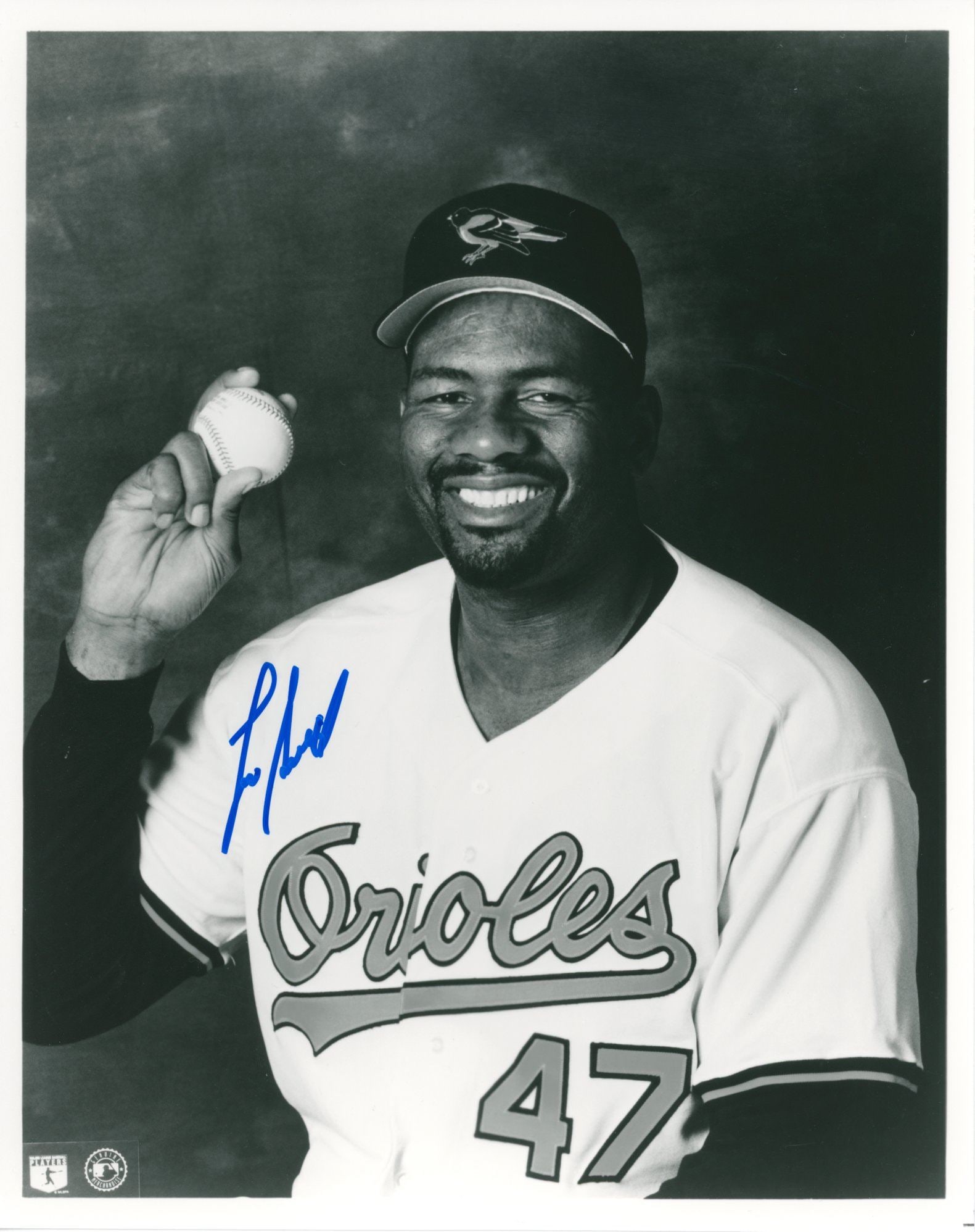 Lee Smith - Baseball H.O.F., Baltimore Orioles - Autographed 8 x 10" Photo: Details: Lee Smith autographed 8 x 10" glossy photograph. Fine condition. Lee Arthur Smith (born December 4, 1957) is an American former professional baseball