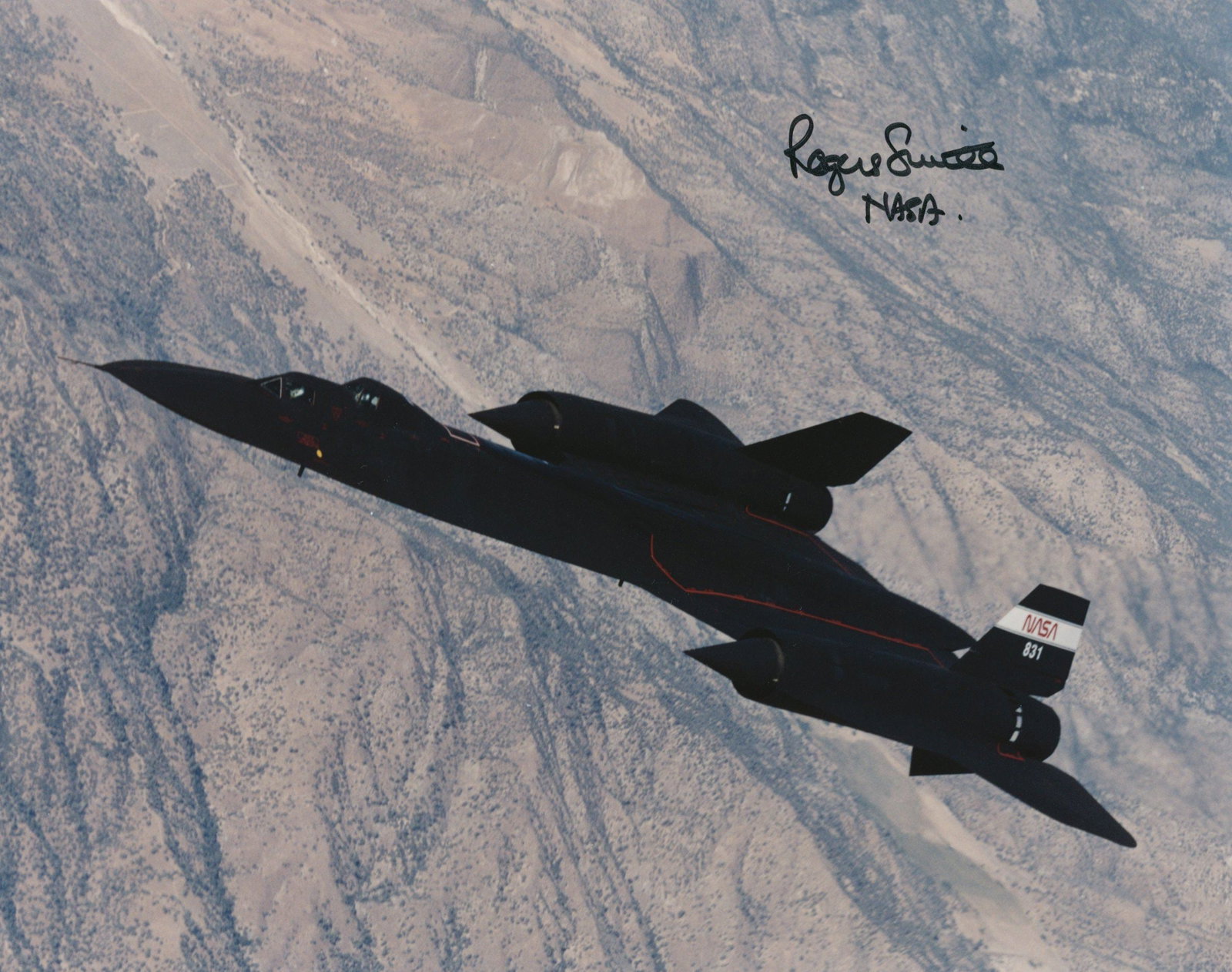Rogers E. Smith - NASA Research Pilot - Autographed 10 x 8" Photograph (1 of 1)
