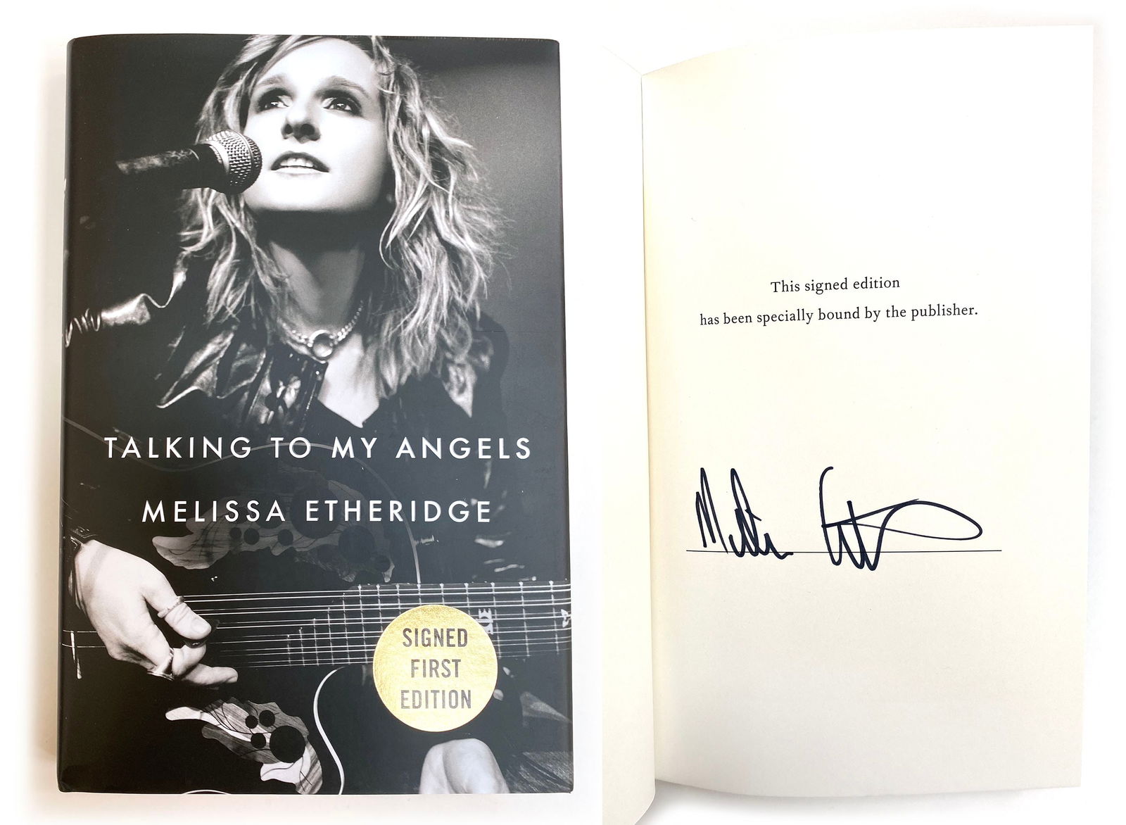 Melissa Etheridge - Autographed "Talking To My Angels" First Edition Book (1 of 2)