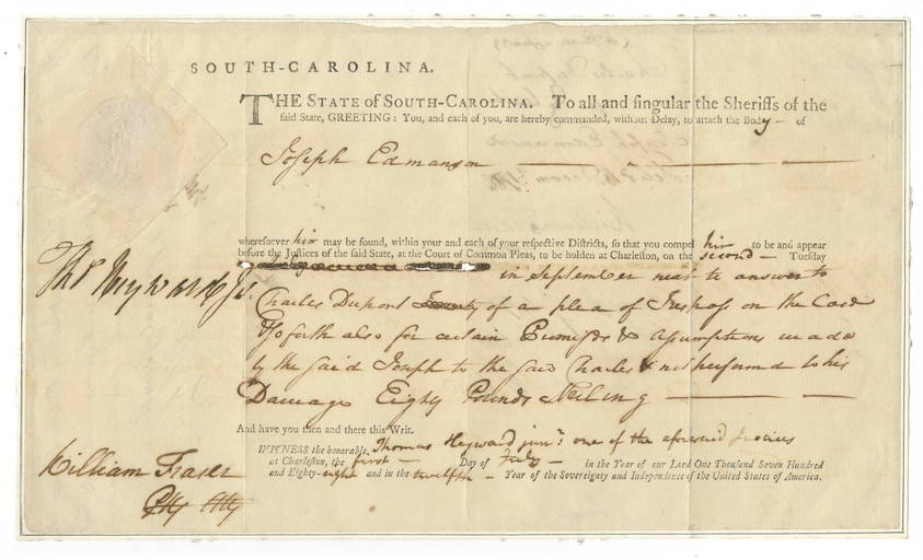 thomas heyward jr signer of the declaration of independence