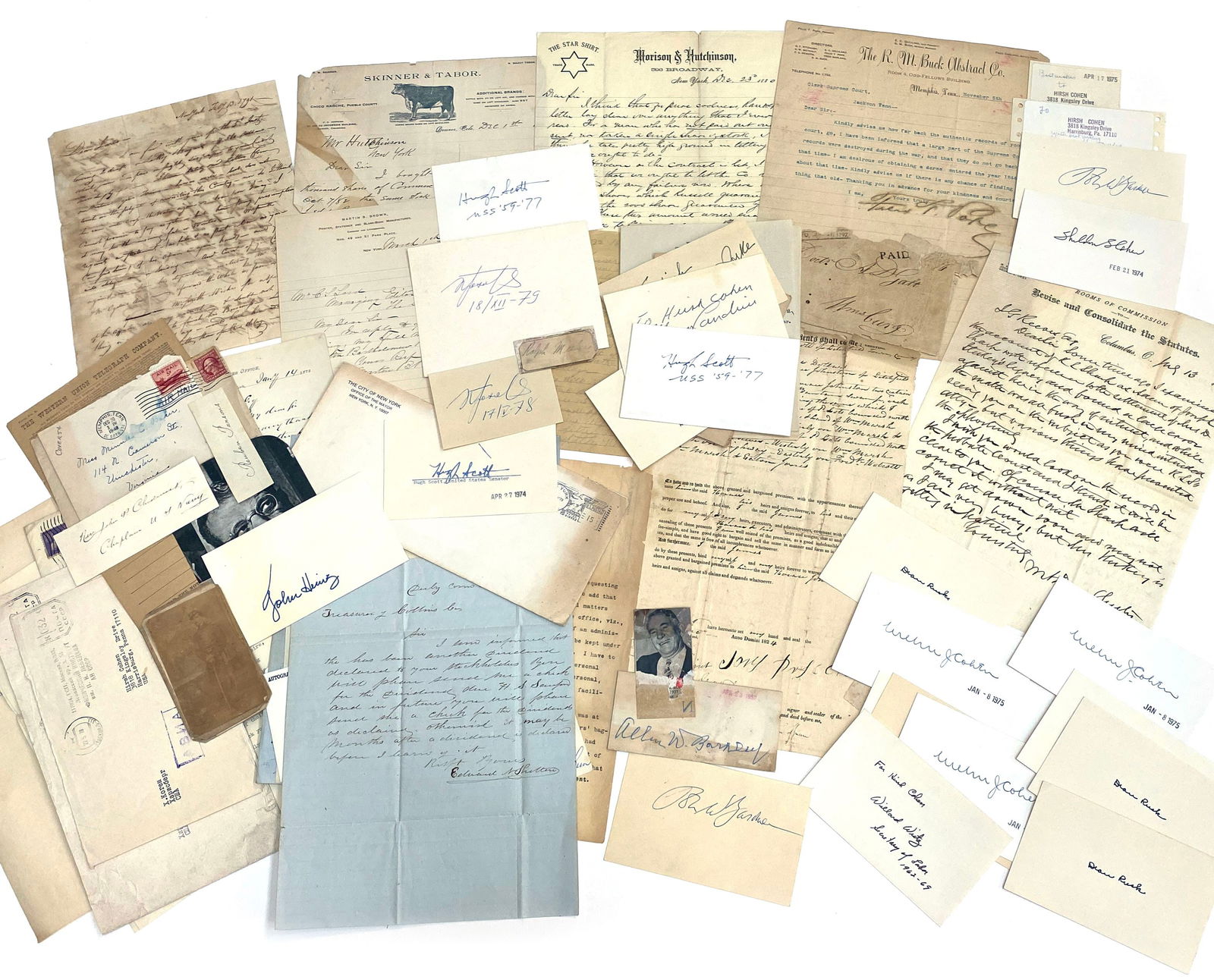 1700s-1900s Autograph & Ephemera Discovery Collection of Letters, Signatures, Documents & Ephemera (1 of 9)