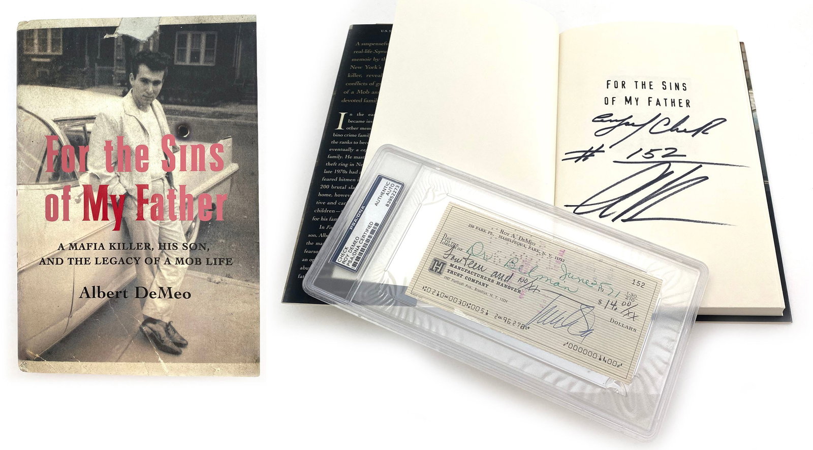 Roy DeMeo - Notorious Gambino Family Mobster - Autographed 1971 Check w/ Provenance from Son Albert (1 of 3)
