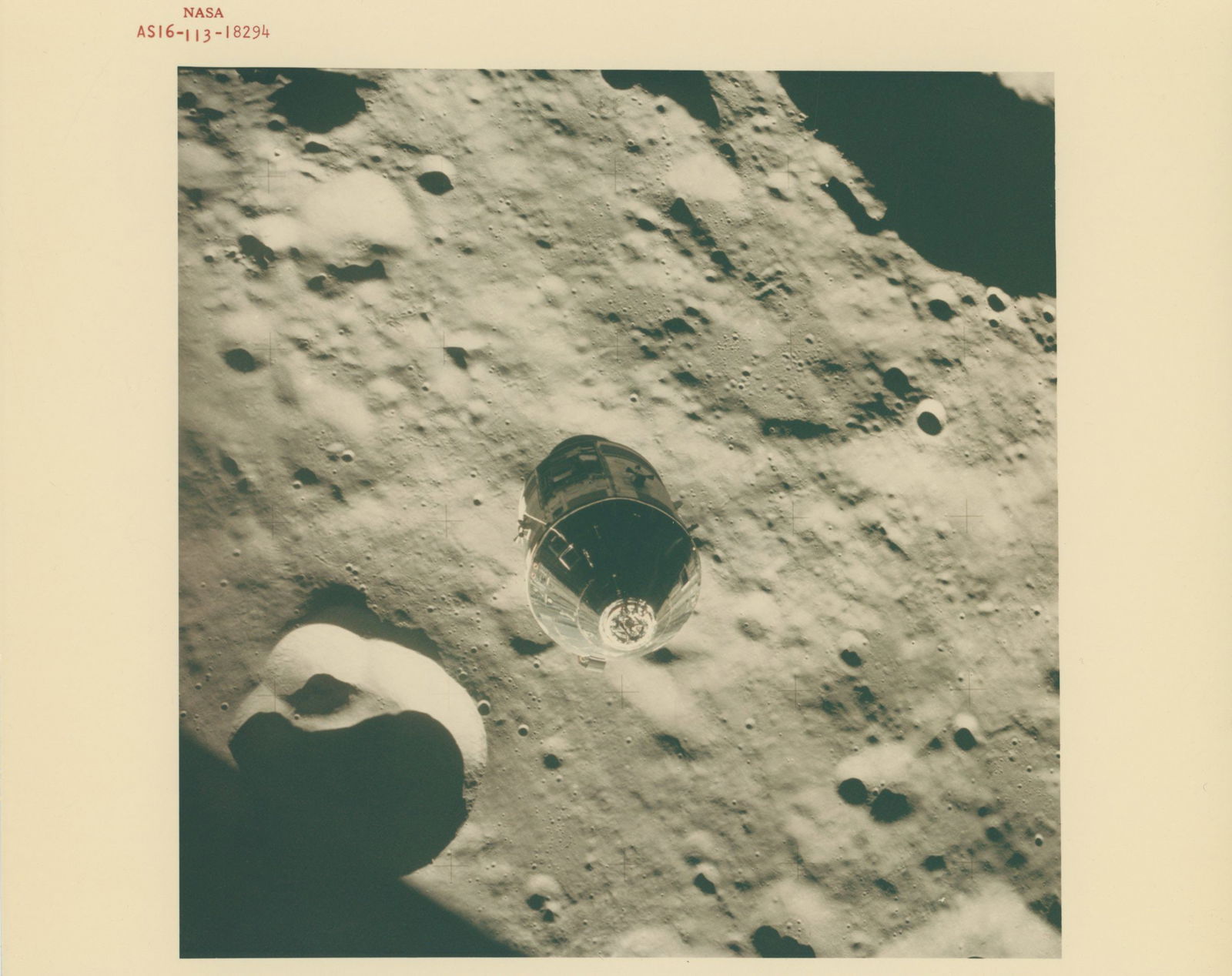 Apollo 16 - Original 10 x 8" NASA Red Numbered Mission Photograph (1 of 2)