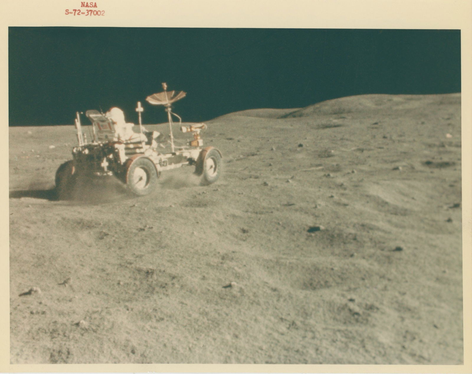Apollo 16 - Original 10 x 8" NASA Red Numbered Photograph Featuring John Young (1 of 2)