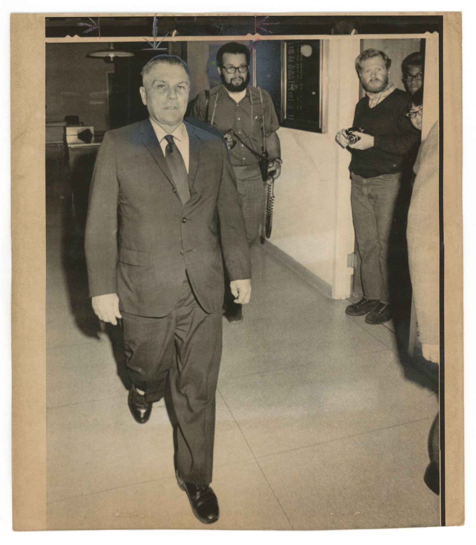 Jimmy Hoffa - American Labor Union Leader - Circa 1970s Wire Service Press Photograph (1 of 2)