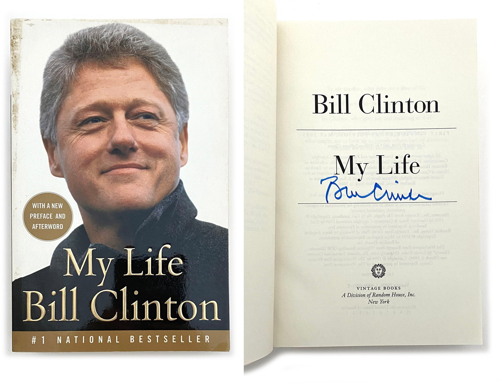 Bill Clinton - 42nd President of the United States - Autographed "My Life" Softcover Booki (1 of 2)