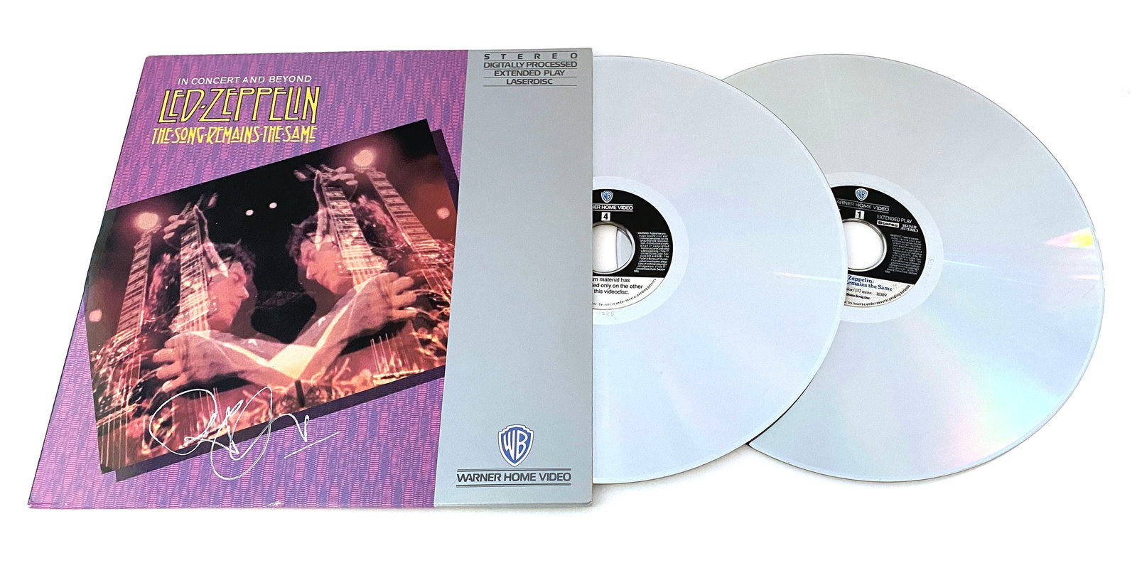 Led Zeppelin: Robert Plant Autographed "The Song Remains the Same" In Concert Dual Laserdisk (1 of 2)