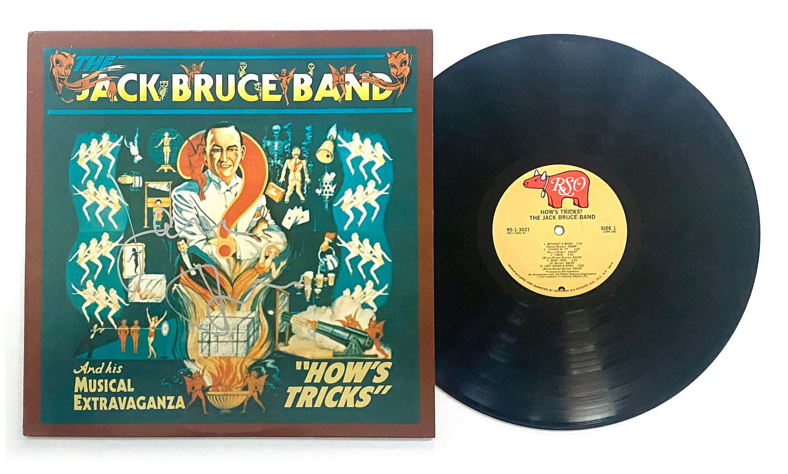 Jack Bruce - Rock Icon from Cream - Autographed "How's Tricks" Vintage Record Album (1 of 1)