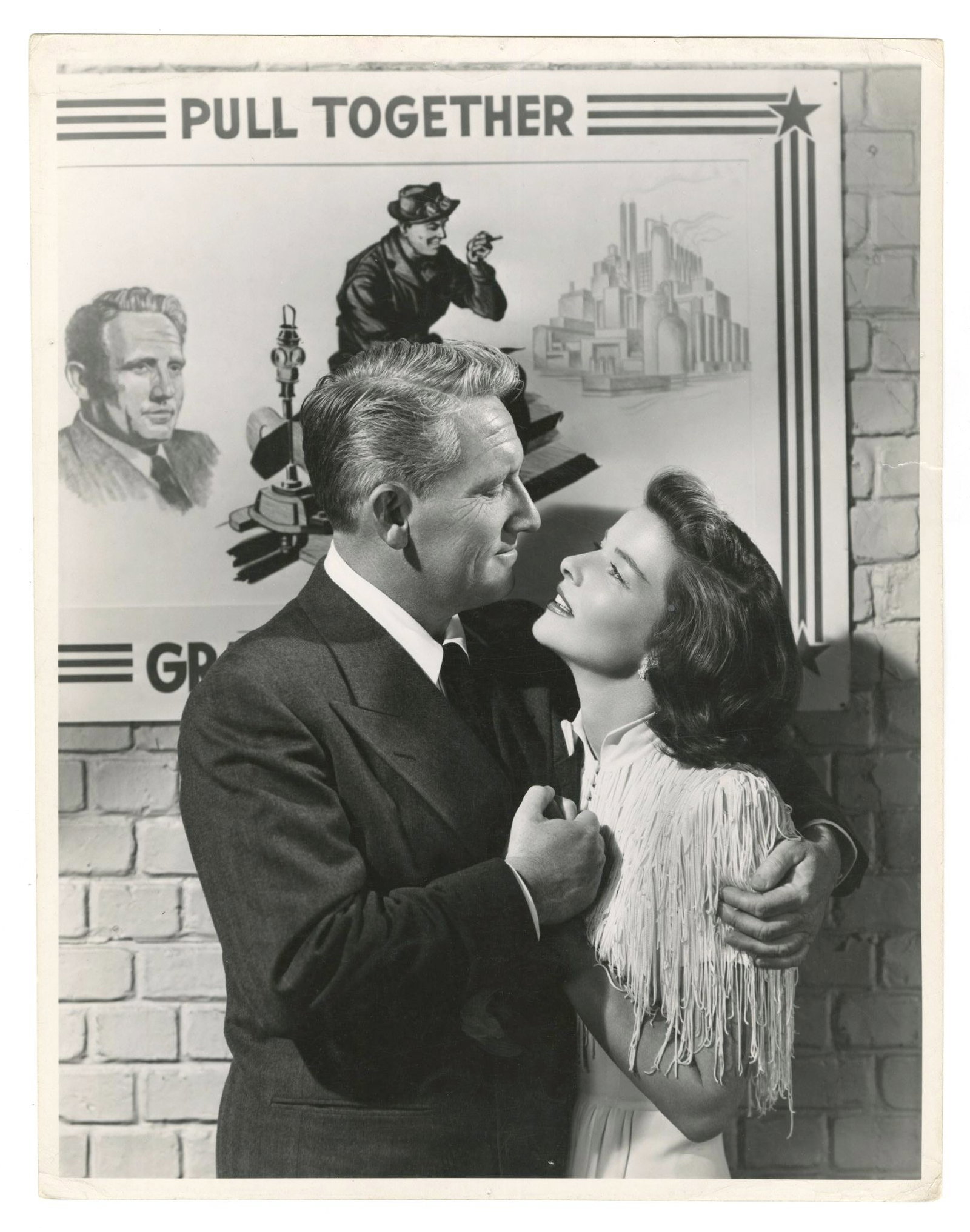 Katharine Hepburn & Spencer Tracy "State of the Union" 14 x 11" Original Double-Weight Photograph (1 of 2)