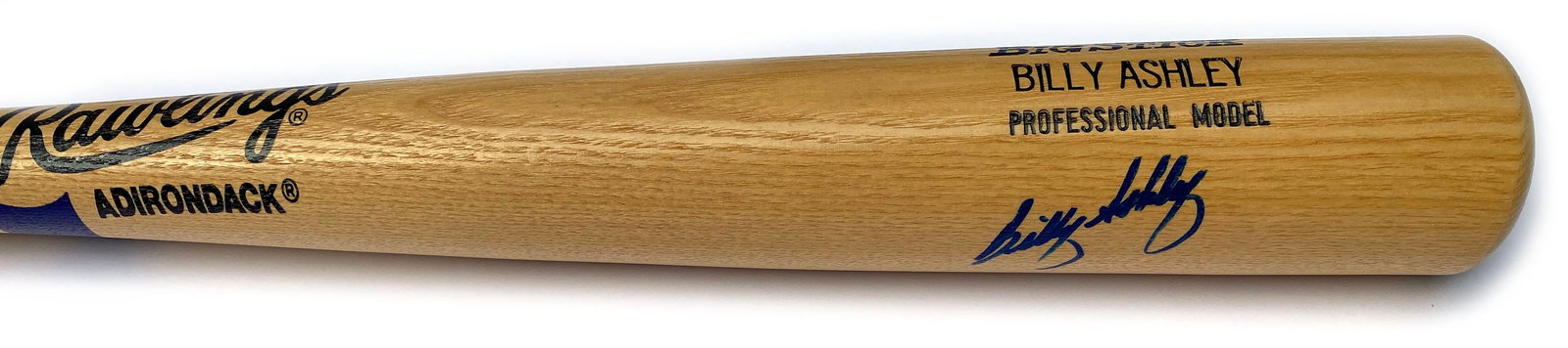 Billy Ashley Autographed Rawlings “Adirondack” Baseball Bat (1 of 2)