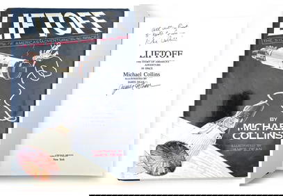 Michael Collins - Apollo 13 Astronaut - Autographed "Liftoff" 1988 First Edition Hardcover Book (1 of 3)
