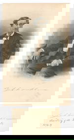 Zachariah Chandler - Secretary of Interior Under Ulysses S. Grant - Autographed Card with Portrait (1 of 1)