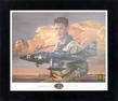 Ted Williams - Boston Red Sox Legend - Autographed Aviation 26 x 21.5" Art Print