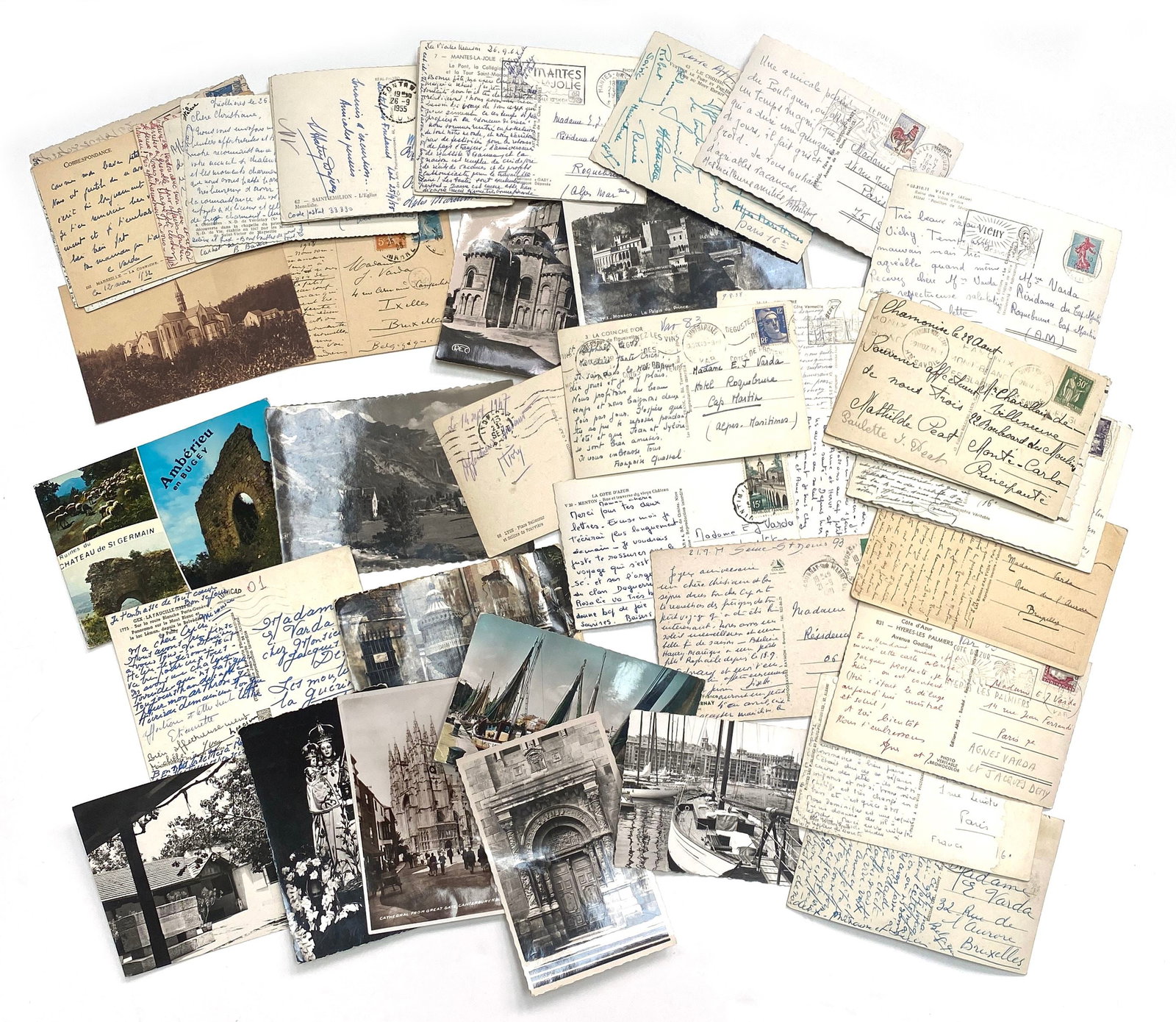 Agnès Varda - Icon of French New Wave Cinema - Personally Owned Archive of Postcards Sent to Va (1 of 2)