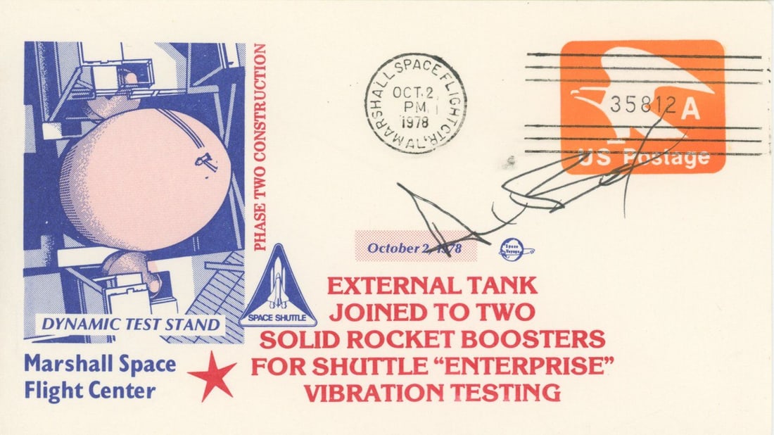 Alan Bean - NASA Astronaut - Autographed Commemorative Postal Cover (1 of 1)