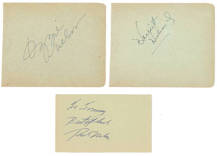 Ozzie, Harriet & Rick Nelson Autographed Album Pages – Trio of American Entertainment Icons: Details: Ozzie, Harriet &amp; Rick Nelson Autographed Album Pages &#8211; Rick Inscribed &#8220;To Tommy, Best of Luck&#8221; Set of three individually autographed vintage album pages, each signed by