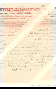 William H. Seward – Lincoln’s Secretary of State – Handwritten Letter Signed on Te: Details: William H. Seward Autographed Letter &#8211; Handwritten on Telegraph Form Dated August 12, 1863 Handwritten autograph letter signed (ALS) by William H. Seward, penned on an original Telegrap
