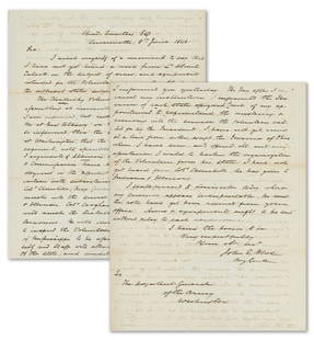John Wool – Mexican-American War Preparation – Autographed Letter Signed as Major Genera: Details: John Wool &#8211; Mexican-American War Preparation &#8211; Autographed Letter Signed as Major General, 1846 Offered is a two-page autographed handwritten letter (ALS) penned on both sides of