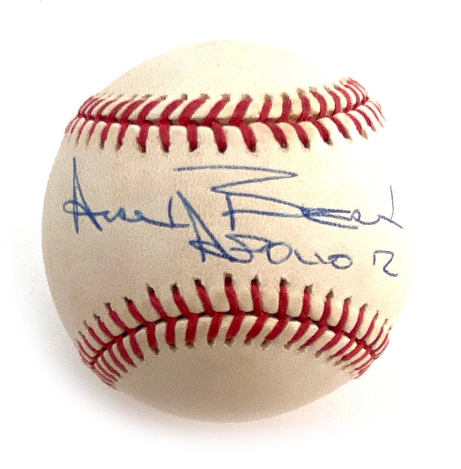 Alan Bean – Apollo 12 Moonwalker – Autographed Bud Selig MLB Baseball with Mission Inscr: Details: Alan Bean – Apollo 12 Moonwalker – Autographed Bud Selig MLB Baseball with Mission Inscription Official Rawlings Bud Selig-era Major League Baseball autographed by Alan Bean, sign