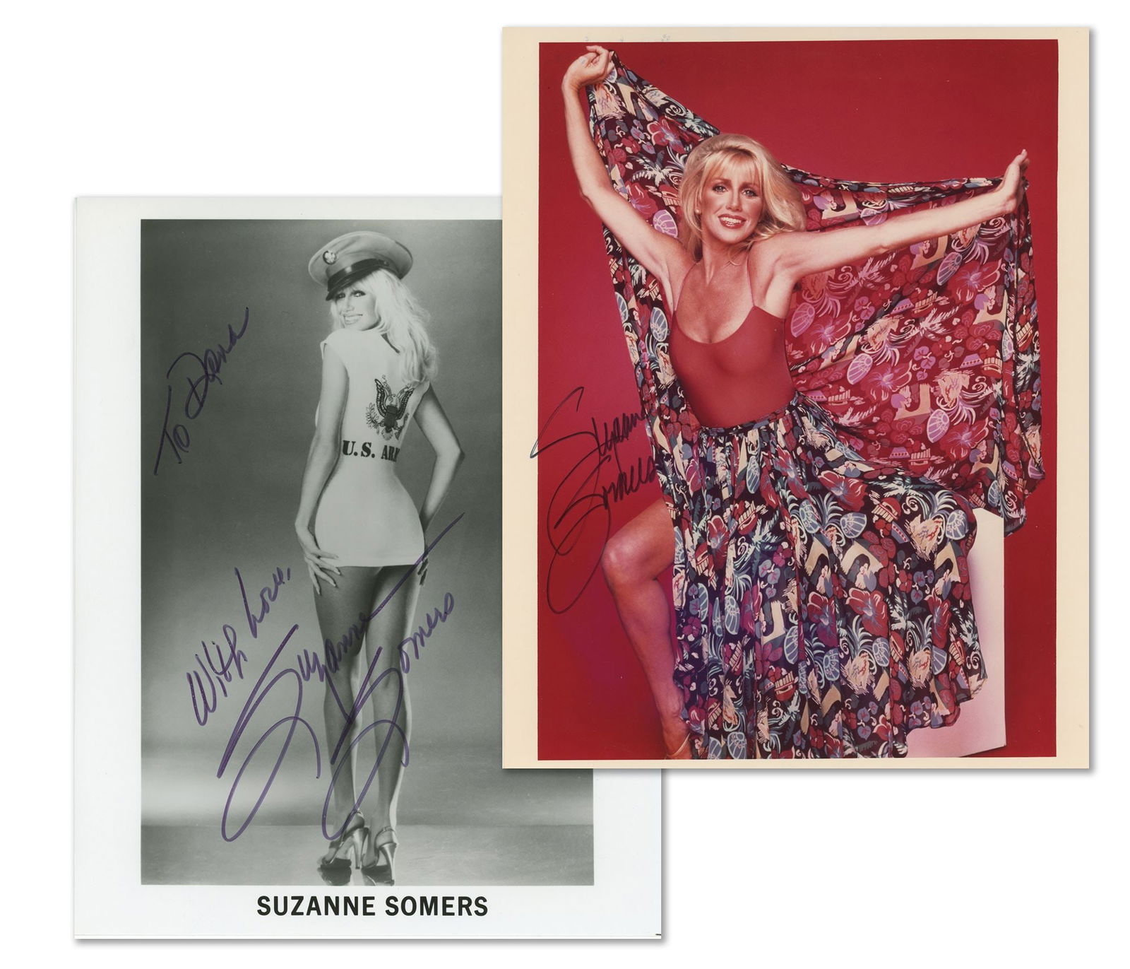 Suzanne Somers – Actress & Entertainer – Pair of Autographed 8 x 10" Photographs (1 of 3)