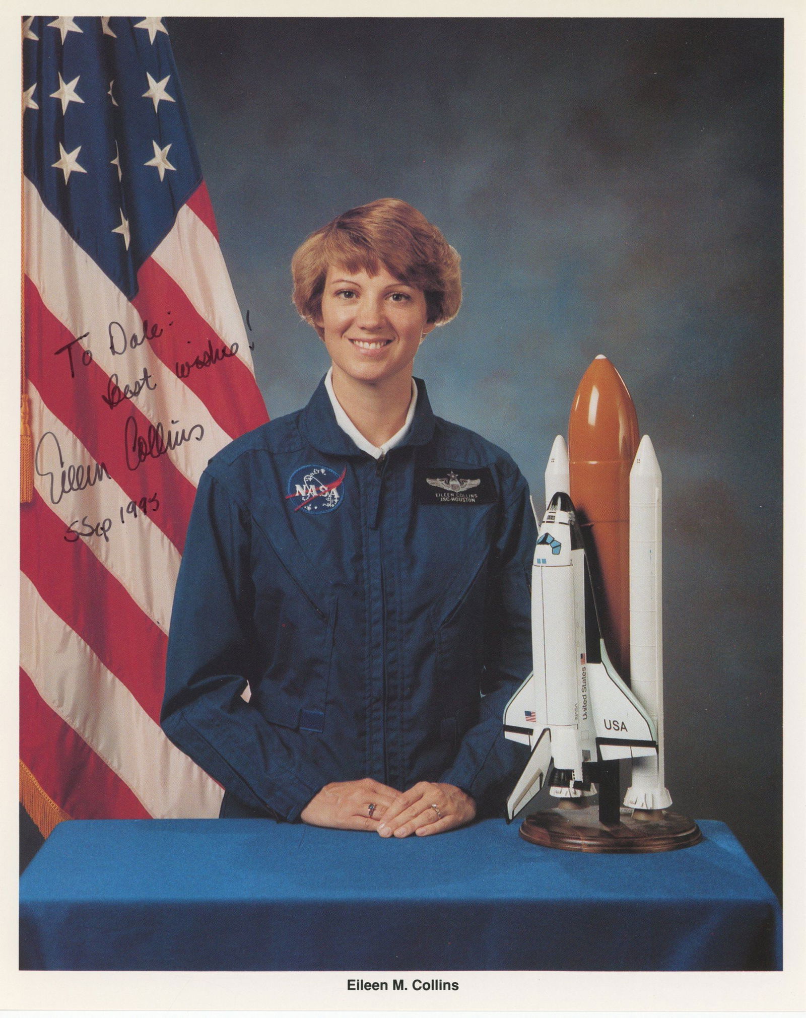 Eileen Collins – First Female Space Shuttle Commander – Autographed 8 x 10" Official NAS (1 of 2)