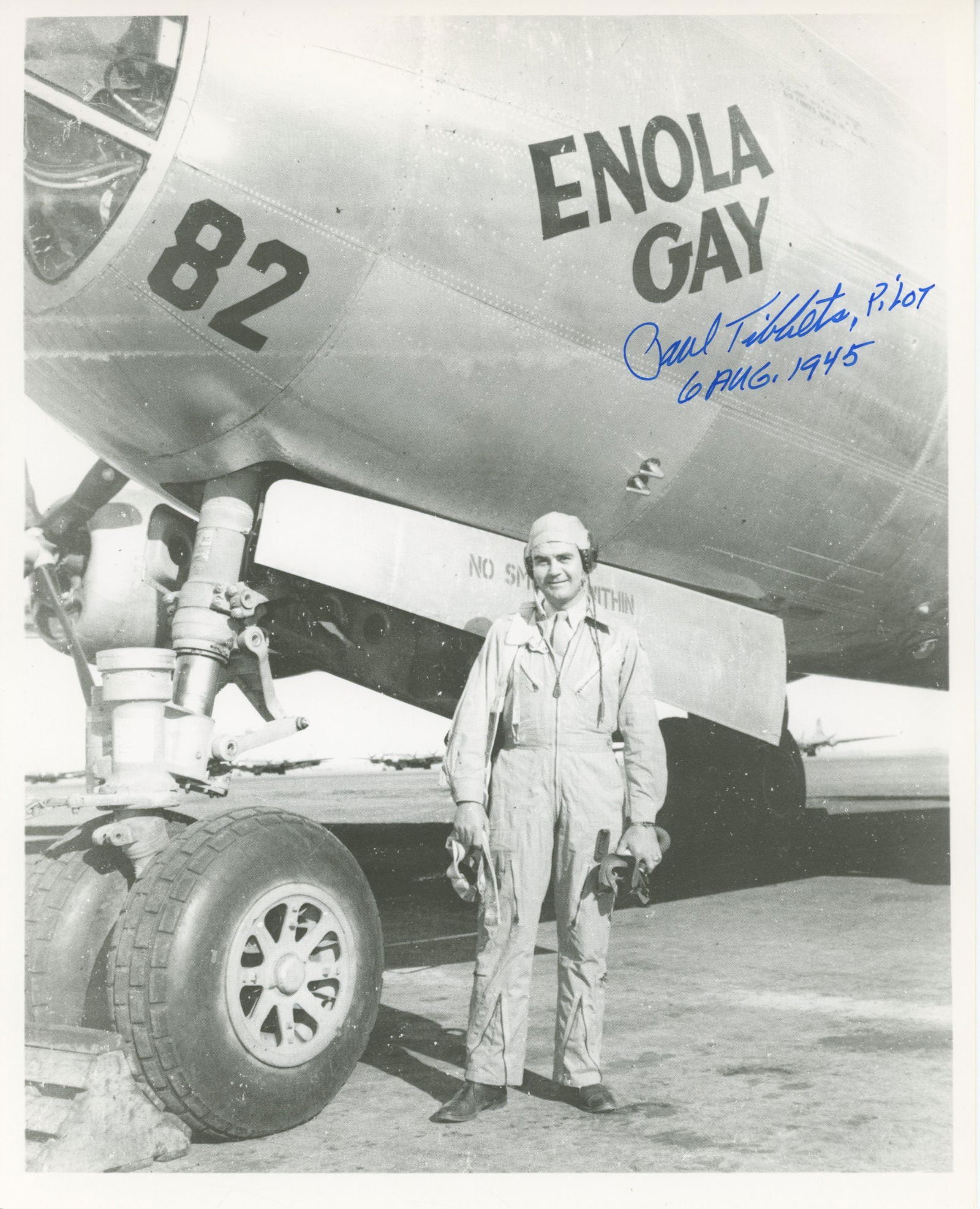 Paul W. Tibbets Jr. – Pilot of the Enola Gay – Autographed 8 x 10” Photograph (1 of 1)