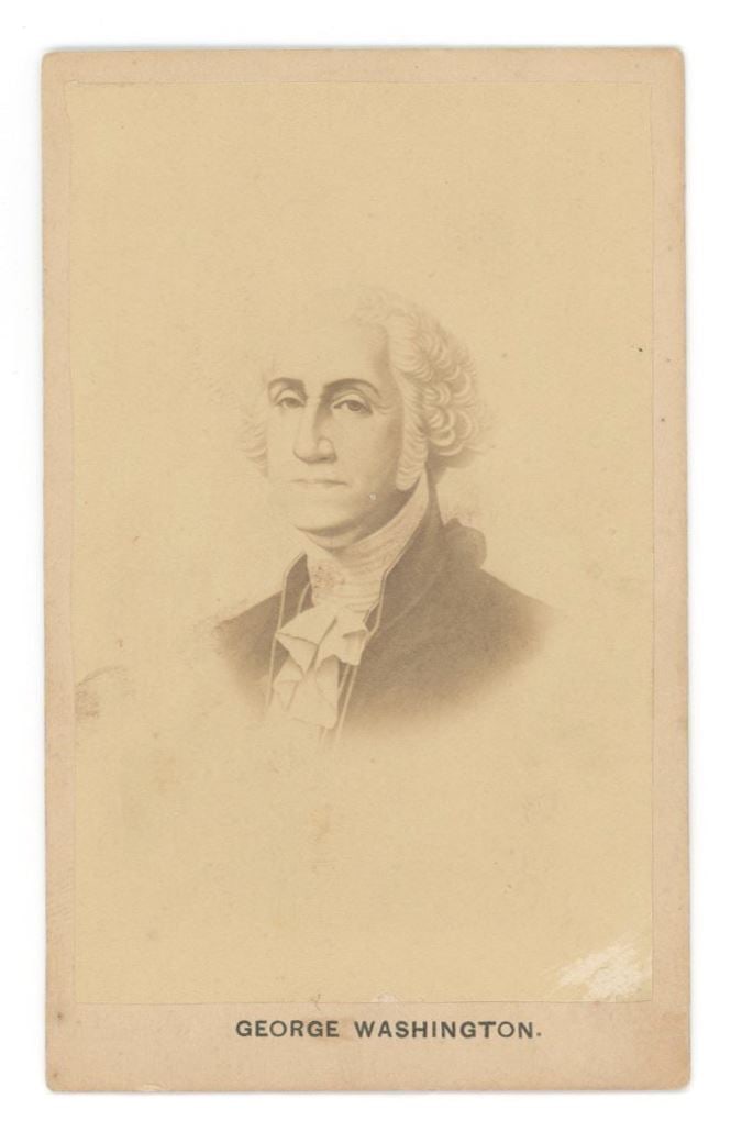 George Washington – Founding Father & First U.S. President – CDV Portrait Photograph (1 of 2)
