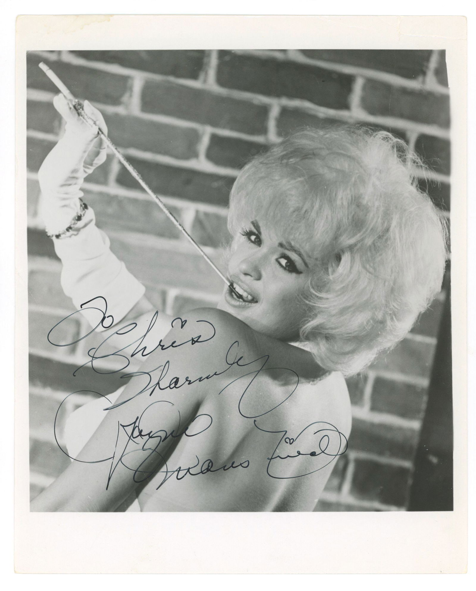Jayne Mansfield – Hollywood Icon & Bombshell – Autographed 8 x 10 Photo Glamour Portrait (1 of 1)