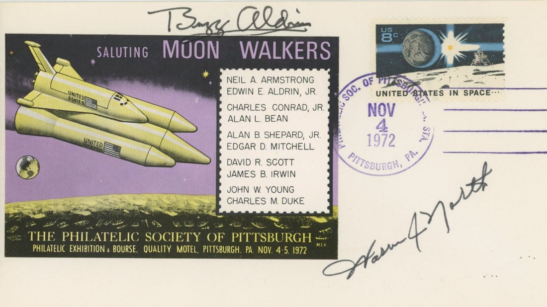 Buzz Aldrin – Apollo 11 Astronaut – Autographed Cover – Additionally Signed by War (1 of 1)