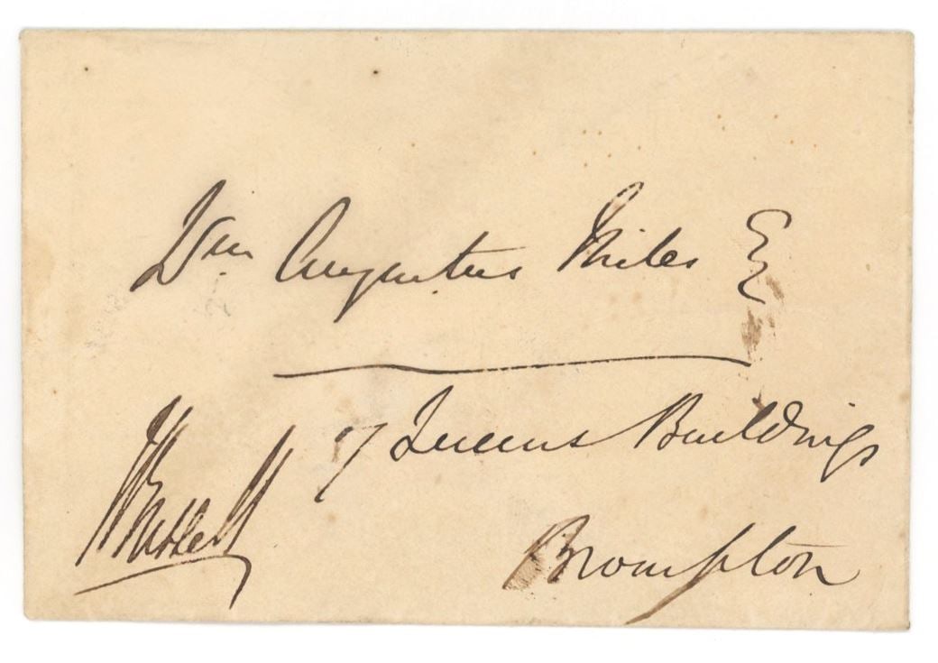 John Russell – 1st Earl Russell – Autographed Envelope Panel with Wax Seal (1 of 2)