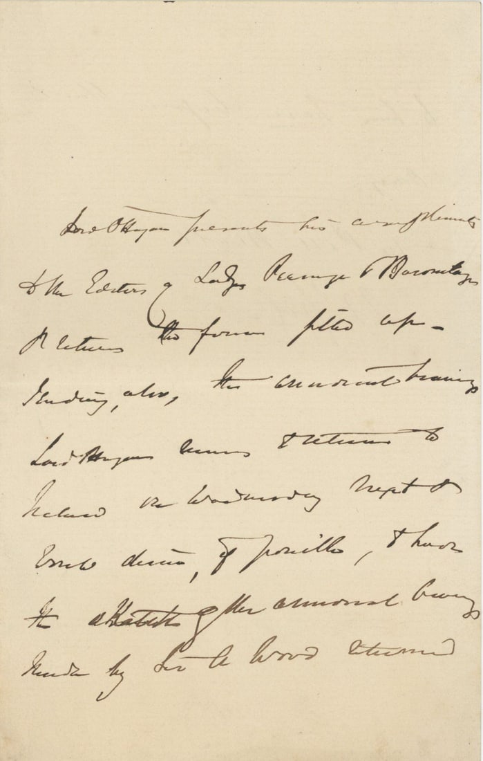 Thomas O’Hagan, 1st Baron O’Hagan – Lord Chancellor of Ireland – Autographed (1 of 3)