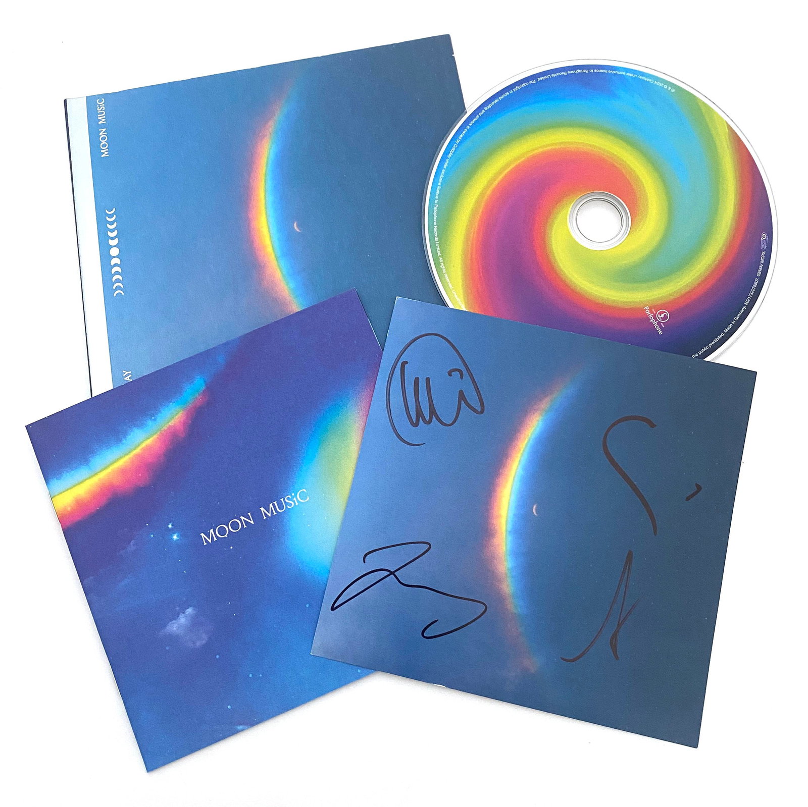 Coldplay – British Rock Superstars – Fully Autographed “Moon Music” CD Inser (1 of 1)
