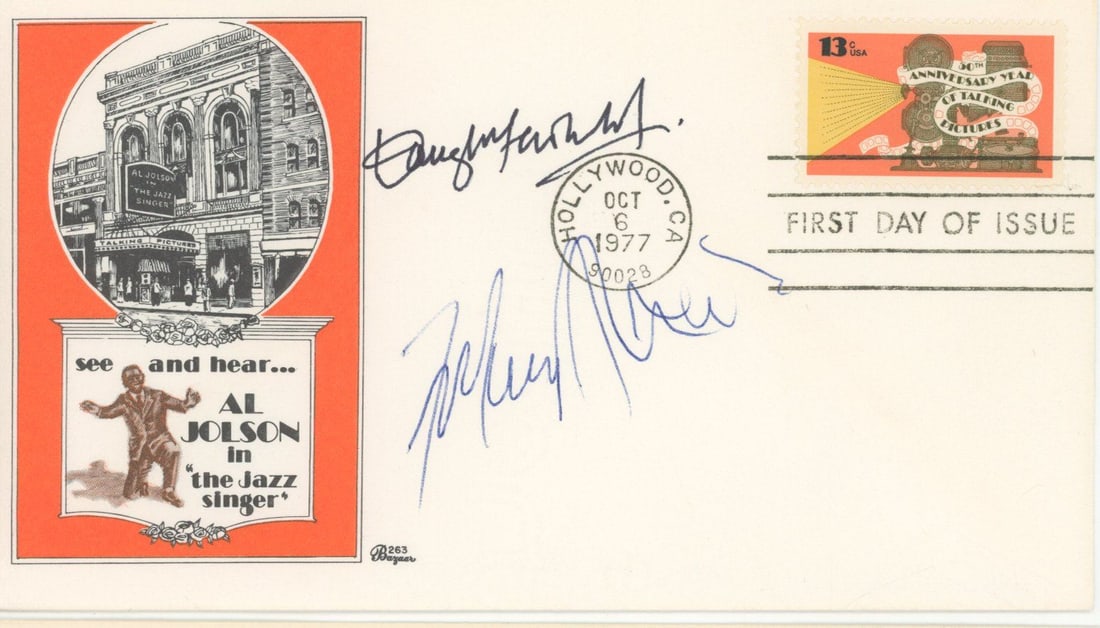Douglas Fairbanks Jr. & F. Murray Abraham – Autographed First Day Cover (1 of 1)