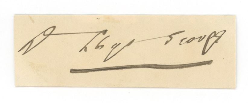 David Lloyd George – British Prime Minister – Clipped Autograph (1 of 1)