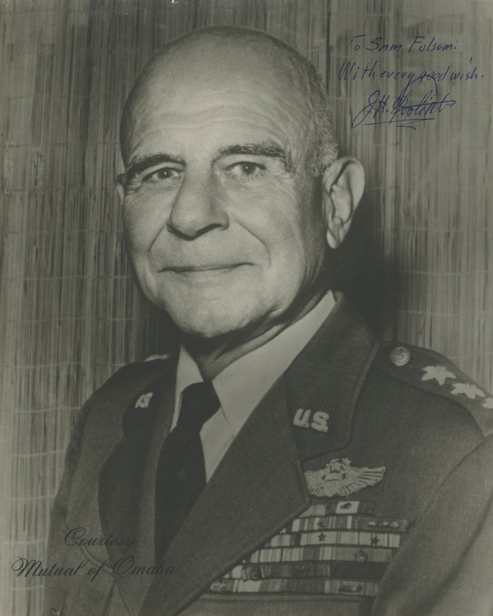 Jimmy Doolittle – Iconic Military Leader of the Doolittle Raiders – Autographed 8 x 9.75 (1 of 1)
