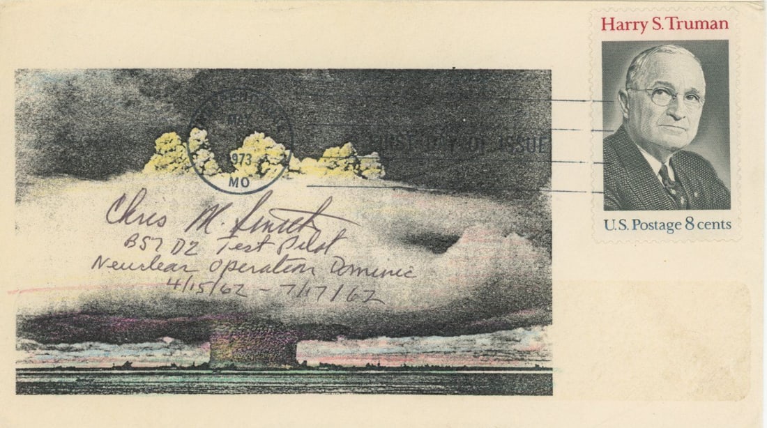 Chris M. Smith – Nuclear Air-to-Air Missile Test Pilot – Autographed First Day Cover (19 (1 of 1)