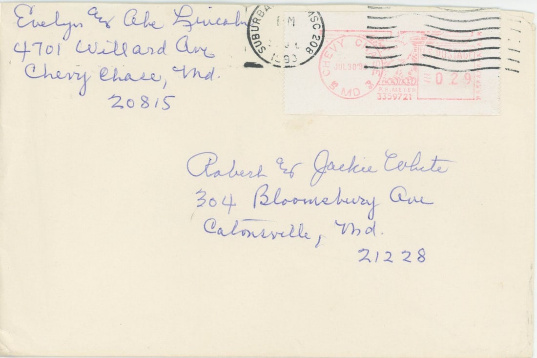Evelyn Lincoln – Handwritten Letter with Signed Envelope & Related Materials - 3