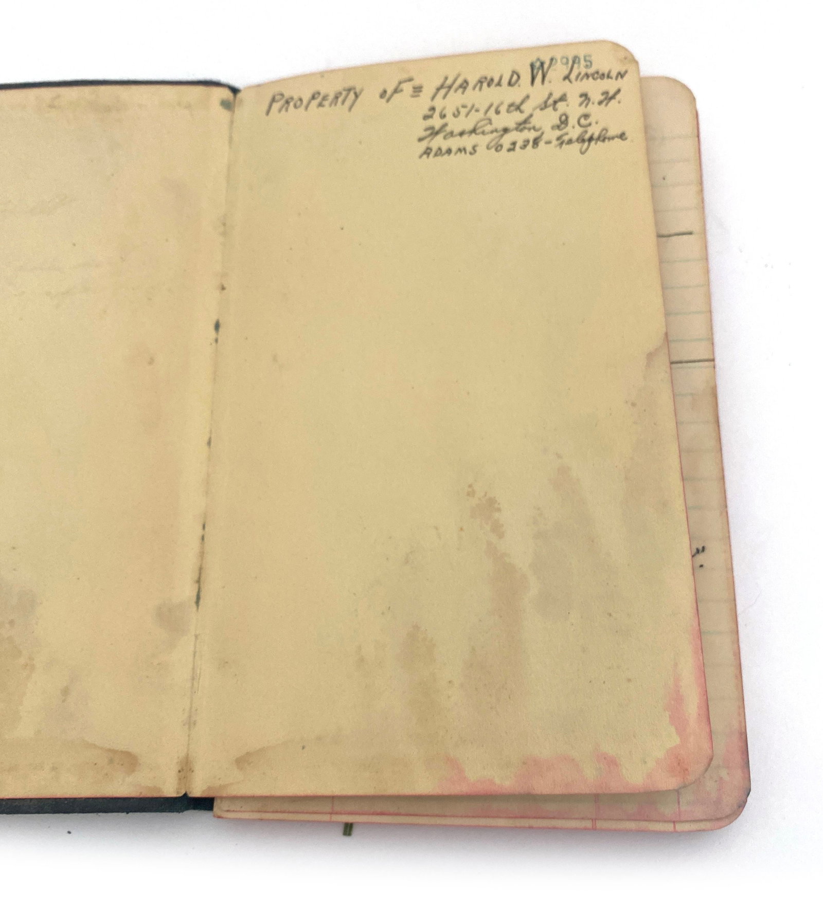 Evelyn Lincoln – Personal Handwritten Wartime Diary – Circa 1940's - 3