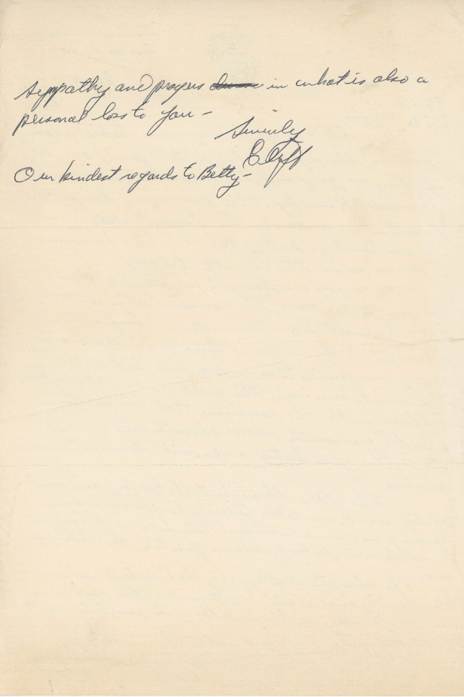 Malcolm Kilduff – Received JFK Assassination Condolence Letter – Nov. 1963 - 2