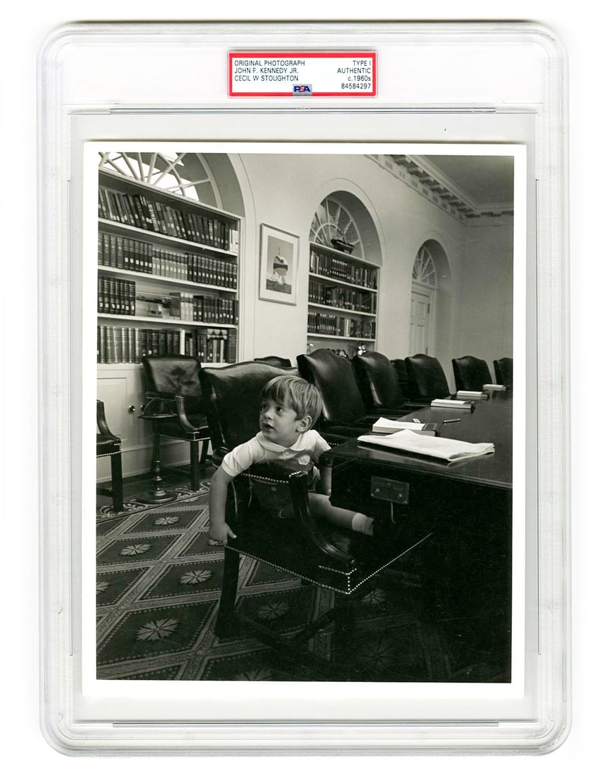 John F. Kennedy Jr. – White House Candid – Original Type I Photograph – Cecil W. S (1 of 2)