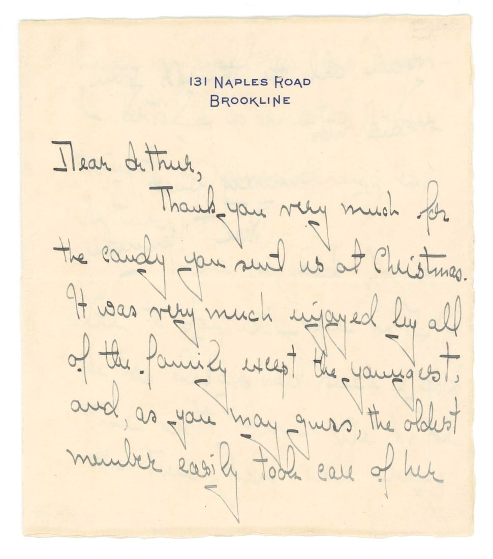 Rose Fitzgerald Kennedy – Kennedy Family Matriarch – Autographed Handwritten Letter R - 2