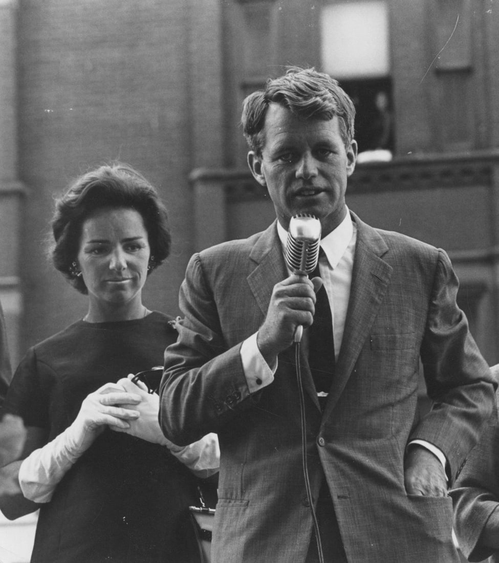 Robert F. Kennedy & Ethel Kennedy - Original 5.125 x 5.75" First-Generation Campaign Photograph (1 of 2)