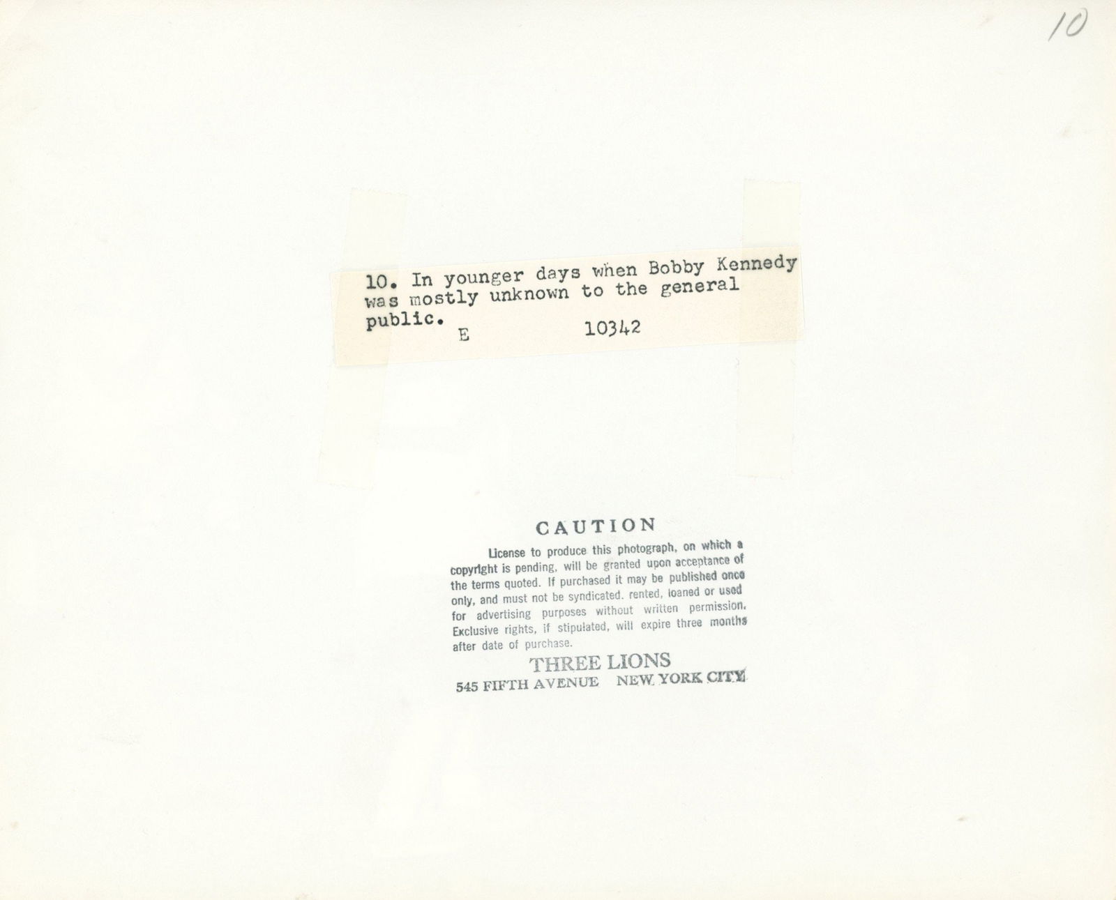 Robert F. Kennedy, Wife Ethel & Children - Original 10 x 8" Three Lions Silver Gelatin Press Photo - 2