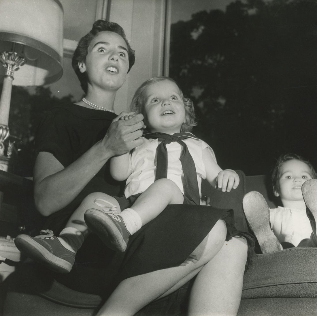 Ethel Kennedy & Children - Wife & Children of Robert F. Kennedy - Original 8 x 8" Photograph (1 of 2)