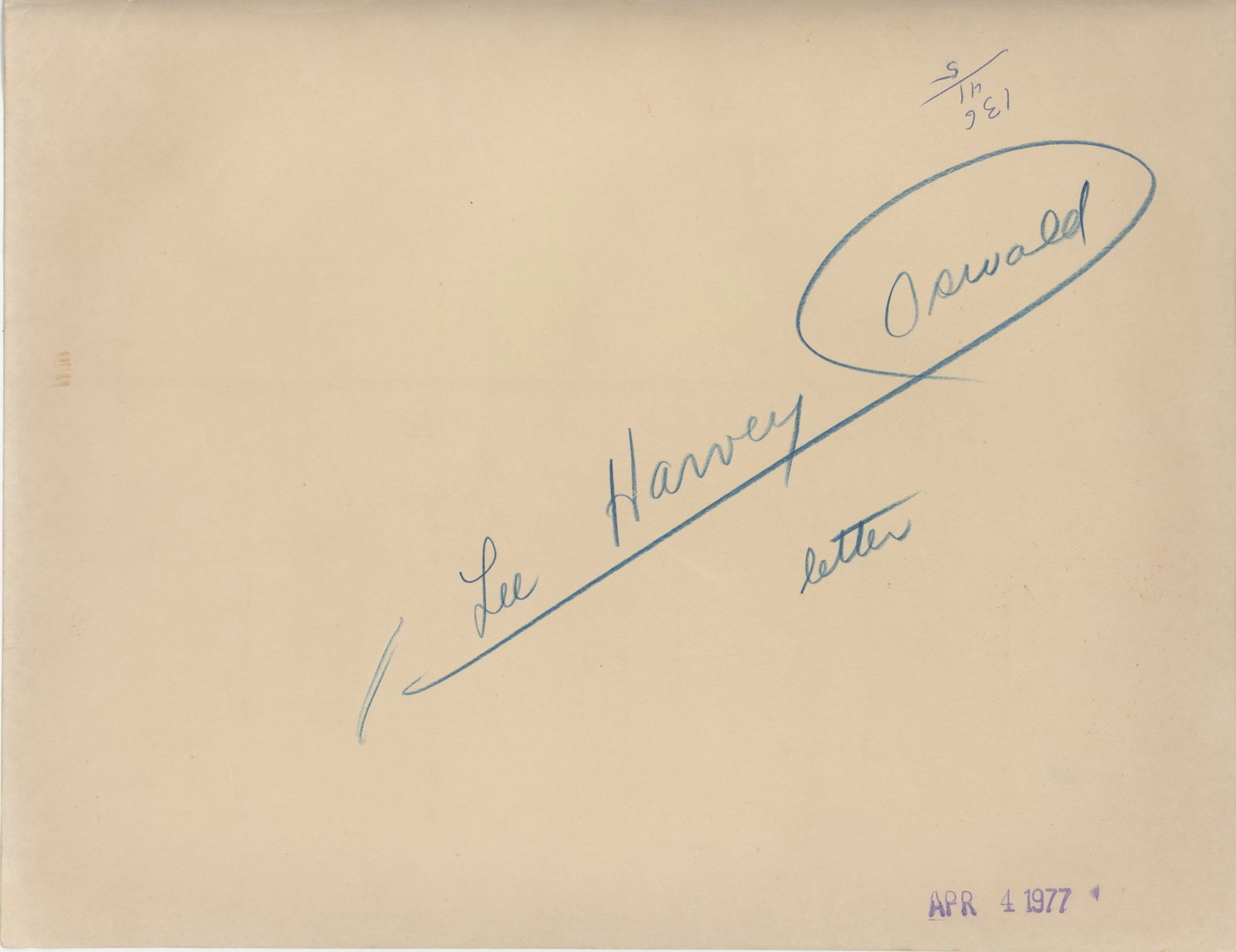 Lee Harvey Oswald – Original 8.5 x 11 Press Photo Featuring Image of Oswald Handwritten Letter - 2