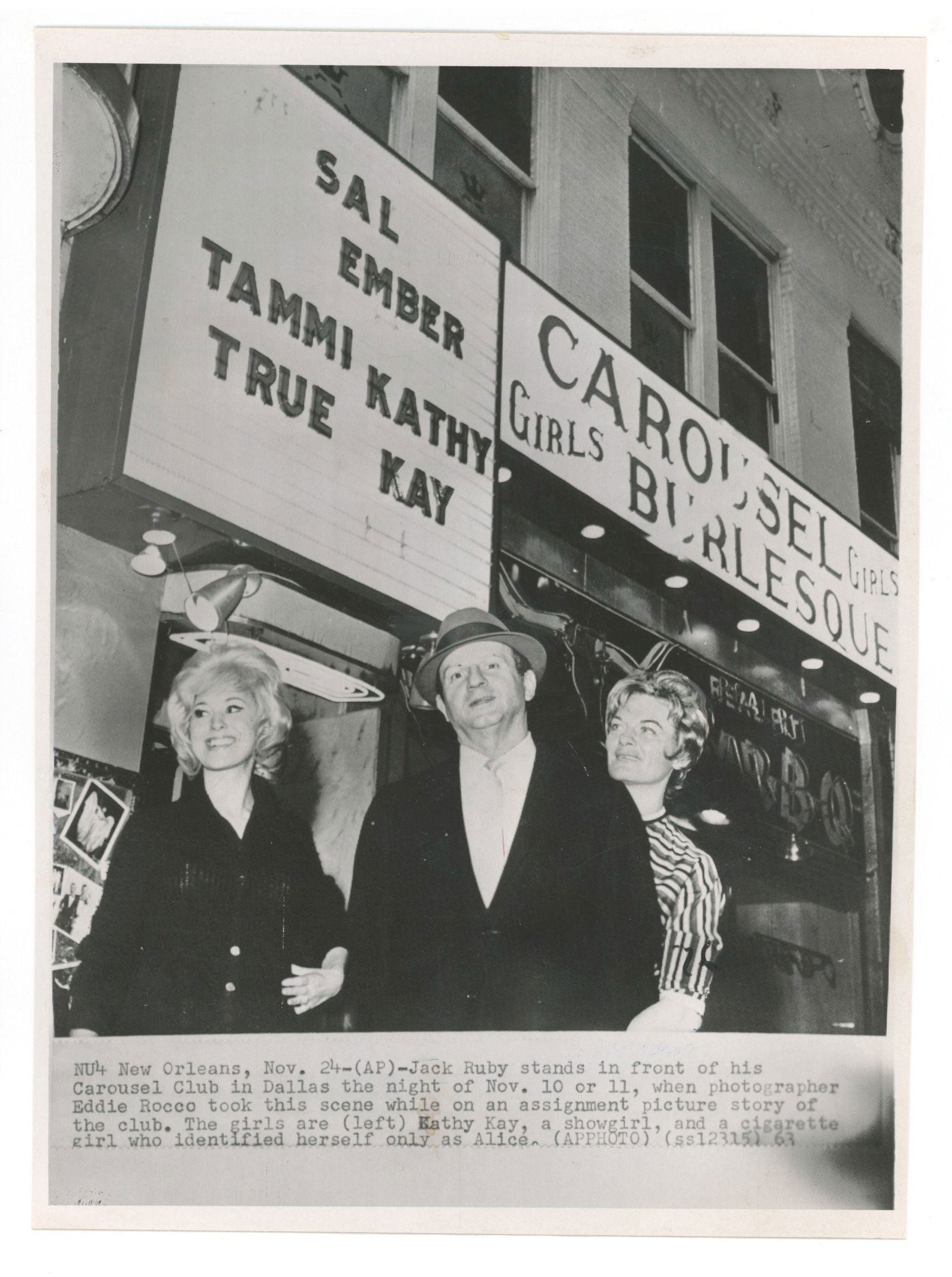 Jack Ruby – Dallas Nightclub Owner – Original 7.25 x 10” Press Photograph –  (1 of 2)