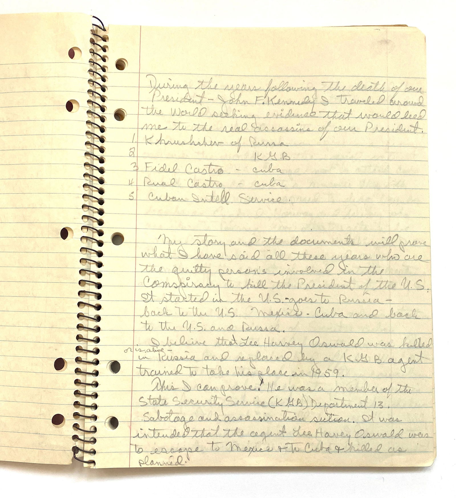 Frank Sturgis – Kennedy Era CIA Operative & Watergate Figure – 7-Page JFK Assassination  - 3